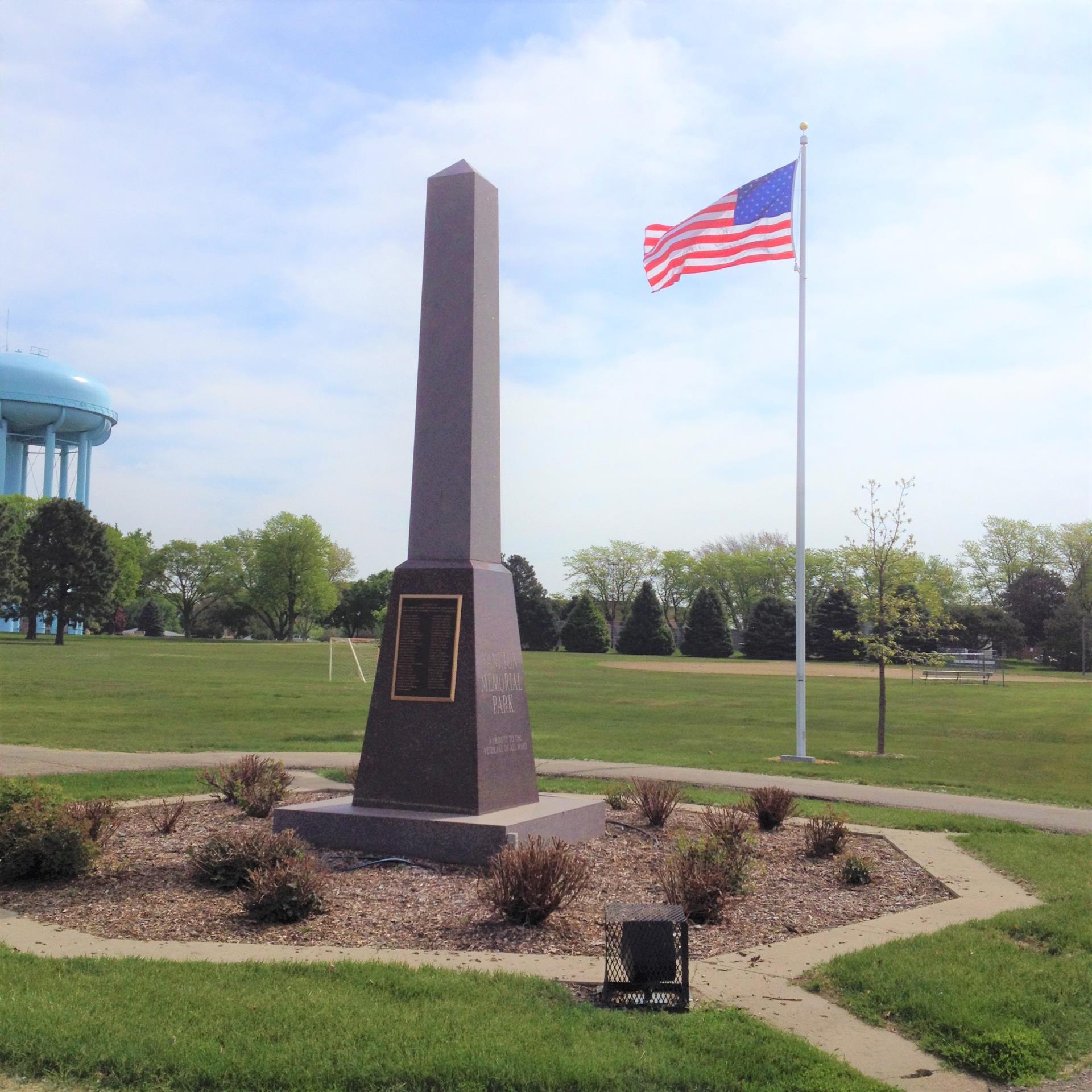 Memorial Park flag pole